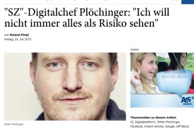 SZ-Digitalchef Stefan Plöchinger im Interview