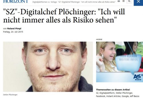 SZ-Digitalchef Stefan Plöchinger im Interview