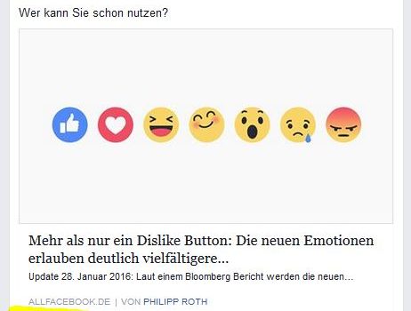 Facebook Reactions gelauncht