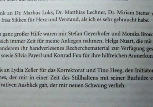 Kommunikation nach Watzlawick - Biografie Danksagungen Konrad Fux