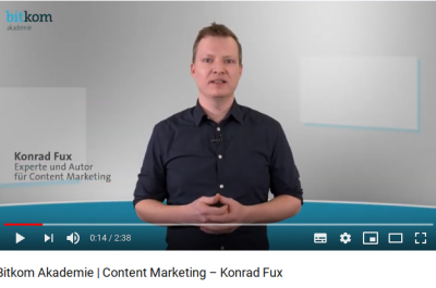 Content Marketing Video MediaPunk Konrad Fux Bitkom Akademie