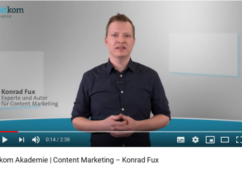 Content Marketing Video MediaPunk Konrad Fux Bitkom Akademie